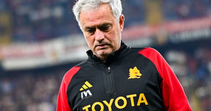 Josè Mourinho in Genoa-Roma