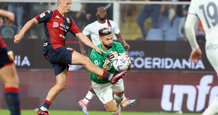 Genoa-Milan Giroud portiere