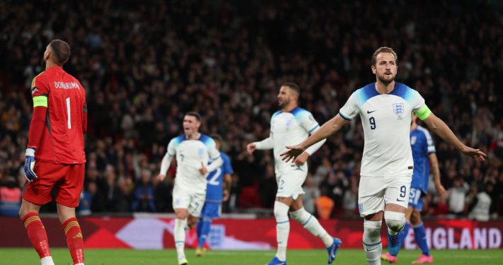 Inghilterra-Italia 3-1, Kane