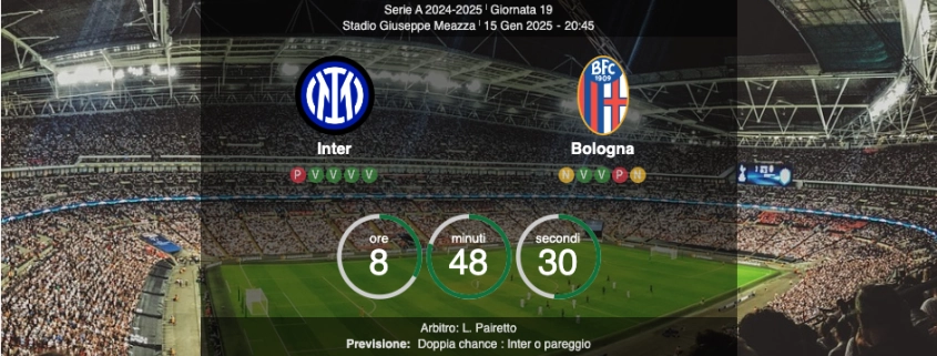 Inter-Bologna Serie A 15 Giornata