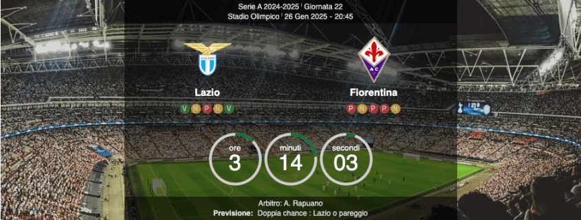 lazio-fiorentina serie a 22 giornata
