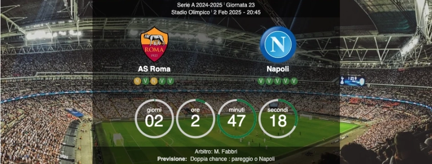 roma-napoli 23 giornata serie a